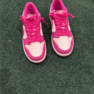 Nike Vibrant Pink and White Athletic Shoes
